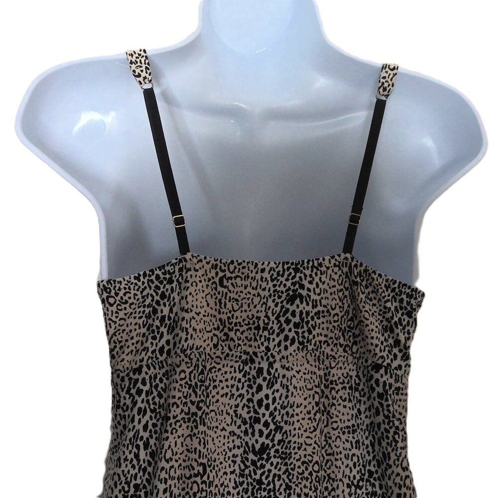 New Soma Intimates Chemise Cheetah PrintSlip Nightie Mesh & Lace Trim NWOT XS - Picture 4 of 5